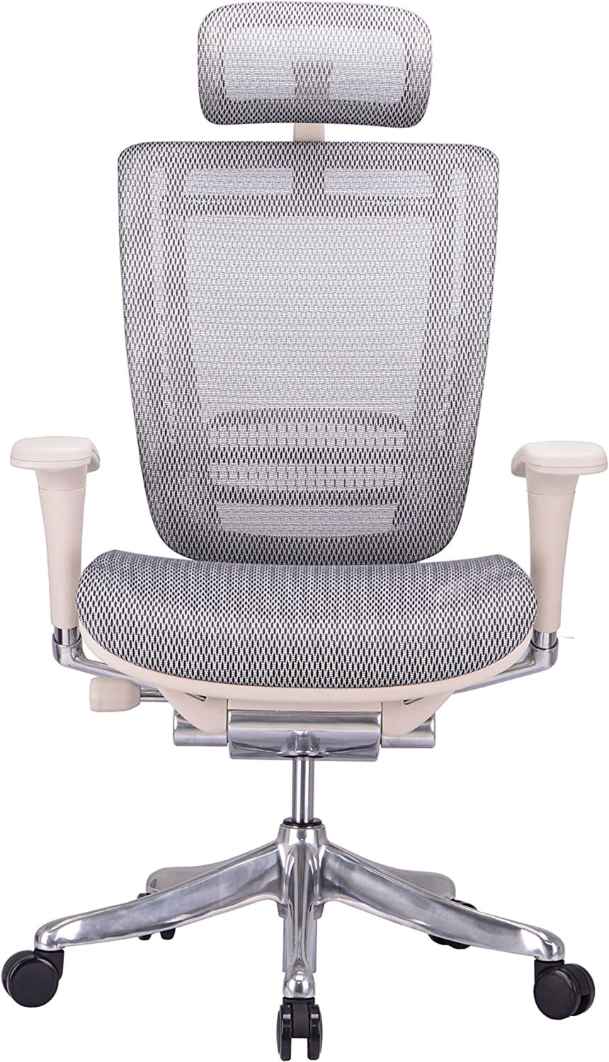Enklave Grey Mesh Executive Hi Swivel Chair with Headrest,